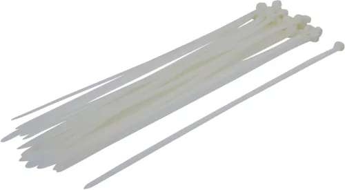 BGS kábelkötegelő-készlet fehér 8,0 x 400 mm 30 darabos