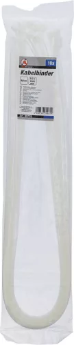BGS kábelkötegelő-készlet fehér 8,0 x 1000 mm 10 darabos