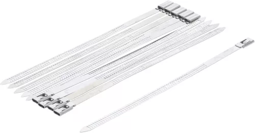 BGS kábelkötegelő-készlet nemesacél rozsdamentes 7,0 x 200 mm 10 darabos