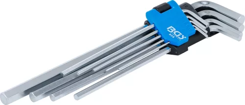 BGS derékszögű kulcs készlet extra hosszú Belső hatszögletű 1,5 - 10 mm 9 darabos