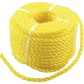 BGS műanyag kötél / univerzális kötél 6 mm x 20 m sárga