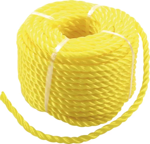 BGS műanyag kötél / univerzális kötél 6 mm x 20 m sárga