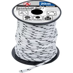 BGS műanyag kötél / univerzális kötél 3 mm x 20 m fekete / vit