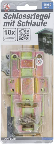 BGS retesz szemmel 125 x 50 mm