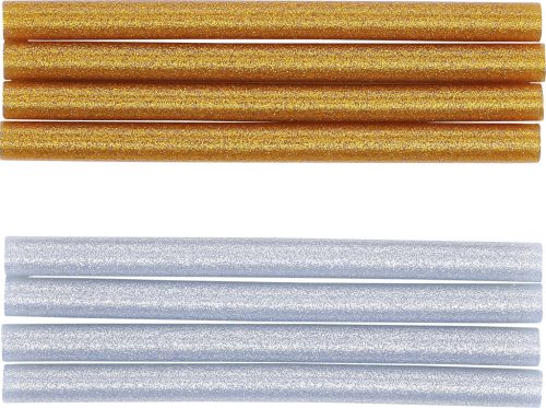 BGS melegenragasztó-patronok arany-/ezüst-metál Ø 11 mm, 150 mm 8 darabos