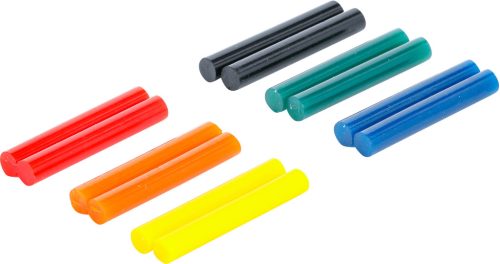 BGS melegenragasztó-patronok vegyes színű Ø 7,5 mm, 50 mm 12 darabos