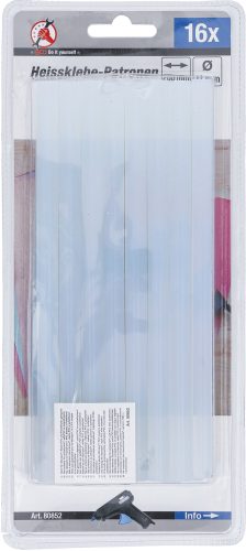 BGS melegenragasztó-patronok átlátszó Ø 11 mm, 200 mm 16 darabos