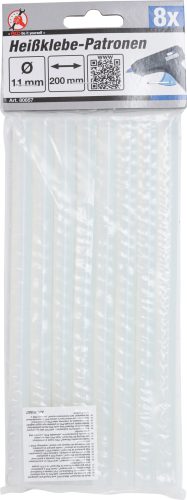 BGS melegenragasztó-patronok átlátszó Ø 11 mm, 200 mm 8 darabos