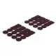 BGS filc alátét barna 32 darabos