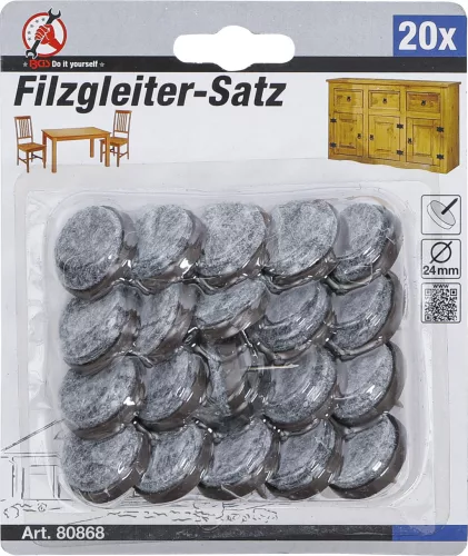 BGS filc alátét szeges Ø 24 mm 20 darabos