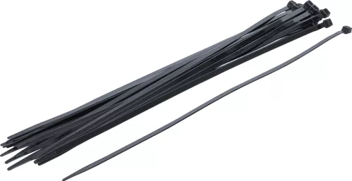 BGS kábelkötegelő-készlet fekete 7,6 - 500 mm 20 darabos