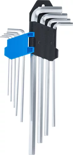 BGS derékszögű kulcs készlet extra hosszú Belső hatszögletű 1,5 - 10 mm 9 darabos