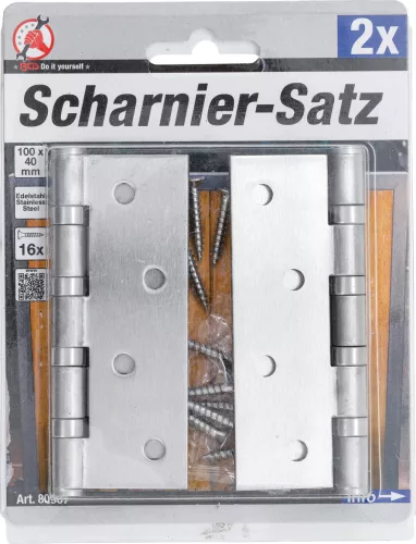 BGS csuklópánt-készlet nemesacél 100 x 40 mm 2 darabos