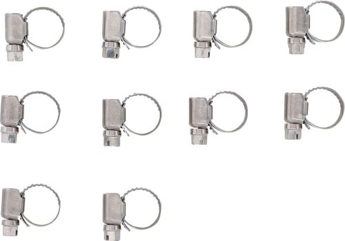 BGS tömlőbilincs INOX 10 x 16 mm 10 darabos