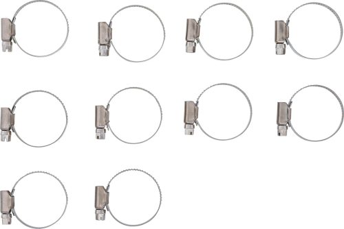 BGS tömlőbilincs INOX 25 x 40 mm 10 darabos