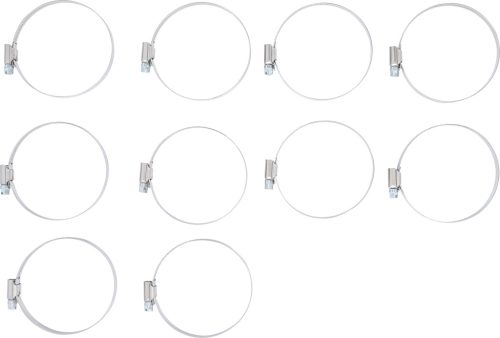 BGS tömlőbilincs INOX 60 x 80 mm 10 darabos