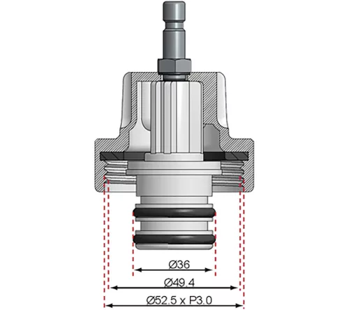 BGS 21-es adapter a BGS 8027-hez, 8098 Fiat, Opel, Saab