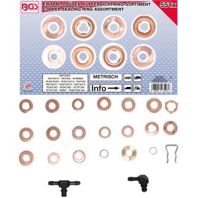 BGS injektor réztömítés készlet 551 darabos