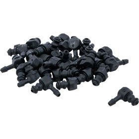 BGS műanyag összekötő készlet L alakú 30 darabos