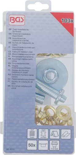 BGS ponyvaszemkészlet 103 darabos