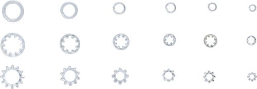 BGS rugós alátét készlet 720 darabos