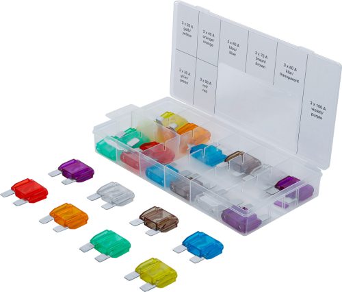 BGS gépjármű biztosítékkészlet Maxi 24 darabos