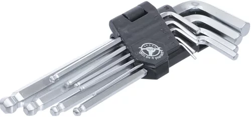 BGS derékszögű kulcs készlet belső hatszögletű / belső hatszögletű gömbfejes 1,5 - 10 mm 9 darabos