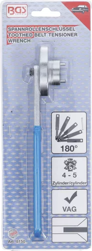 BGS bordás szíjfeszítőkulcs VW / Audi motorokhoz