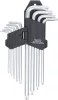 BGS derékszögű kulcs készlet hosszú T-profil (Torx) T10 - T50 9 darabos