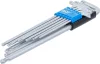 BGS derékszögű kulcs készlet extra hosszú T-profil (Torx) gömbfejes T10 - T50 9 darabos