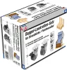 BGS dupla vezetőgörgő-készlet strandkosarakhoz / raklapbútorokhoz Ø 75 mm 4 darabos