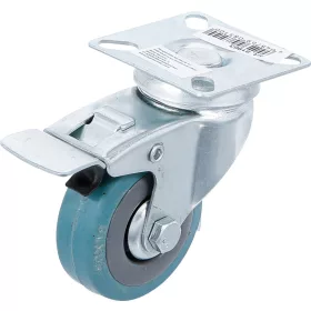 BGS vezetőgörgő fékezhető gumi forgóvillával Ø 50 mm