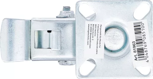 BGS vezetőgörgő fékezhető gumi forgóvillával Ø 50 mm