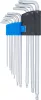 BGS derékszögű kulcs készlet extra hosszú T-profil (Torx) gömbfejes T10 - T50 9 darabos