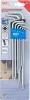 BGS derékszögű kulcs készlet extra hosszú T-profil (Torx) gömbfejes T10 - T50 9 darabos