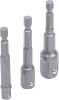 BGS adapterkészlet fúrógépekhez 6,3/10/12,5 mm (1/4"/3/8"/1/2") 3 darabos