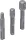 BGS adapterkészlet SDS - 6,3 mm (1/4"), 10 mm (3/8"), 12,5 mm (1/2") 3 darabos