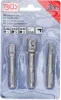 BGS adapterkészlet SDS - 6,3 mm (1/4"), 10 mm (3/8"), 12,5 mm (1/2") 3 darabos