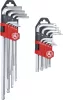 BGS derékszögű kulcskészlet hosszú t-profil (torx) T10-T50 / belső hatszögletű 1,5-10 mm 18 részes