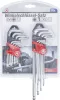BGS derékszögű kulcskészlet hosszú t-profil (torx) T10-T50 / belső hatszögletű 1,5-10 mm 18 részes