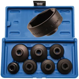 BGS olajszűrőkulcs-készlet Ø 24 - 38 mm 7 darabos