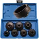 BGS olajszűrőkulcs-készlet Ø 24 - 38 mm 7 darabos