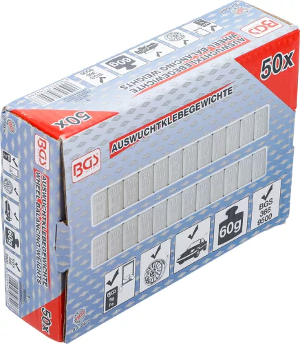 BGS keréksúly, öntapadós 12 x 5 g 50 darabos