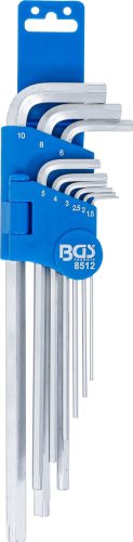 BGS speciális Belső hatszögletűkulcs-készlet Belső hatszögletű 1,5 - 10 mm 9 darabos