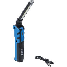 BGS akkumulátoros elhajlítható lámpa COB-LED 5 W