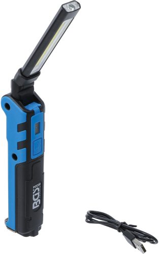 BGS akkumulátoros elhajlítható lámpa COB-LED 5 W