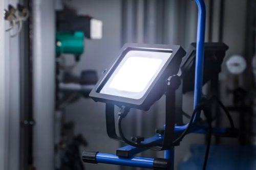 BGS duo-SMD-LED munkalámpa állvánnyal 2 x 70 W