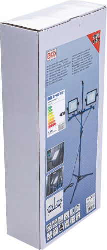 BGS duo-SMD-LED munkalámpa állvánnyal 2 x 70 W