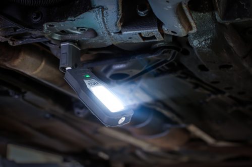 BGS COB-LED munkalámpa összecsukható töltőállomással