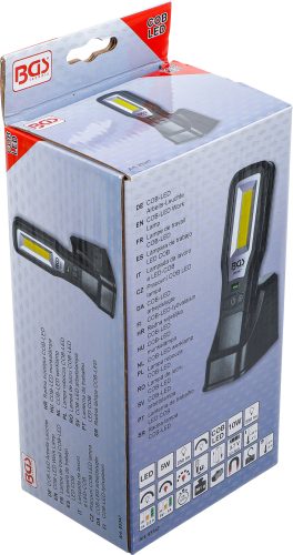 BGS COB-LED munkalámpa összecsukható töltőállomással